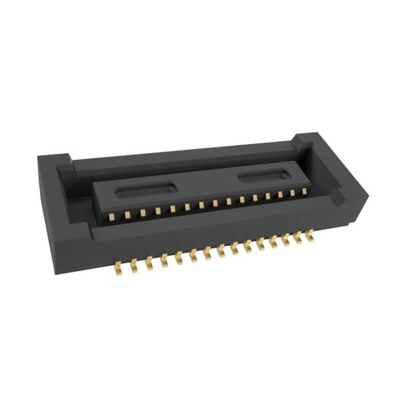 Amphenol Communications Solutions BergStak Series PCB Mount PCB Connector, 30-Contact, 2-Row, 0.4mm Pitch, Pin