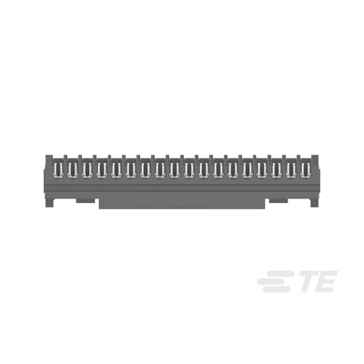 TE Connectivity MICRO CT Series Straight Cable Mount, IDC PCB Socket, 18-Contact, 1-Row, 1.2mm Pitch, IDC Termination