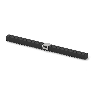 TE Connectivity 1MM-R Series Vertical Board Mount PCB Socket, 50-Contact, 2-Row, 1mm Pitch, Surface Mount Termination