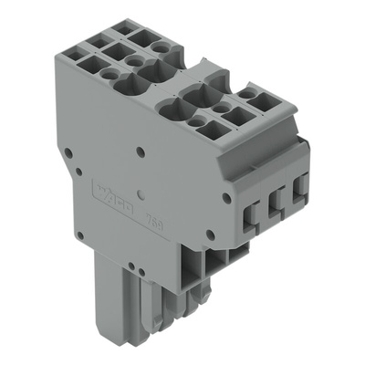 Wago 769 Series Straight PCB Mount PCB Socket, 3-Contact, 5mm Pitch, Cage Clamp Termination