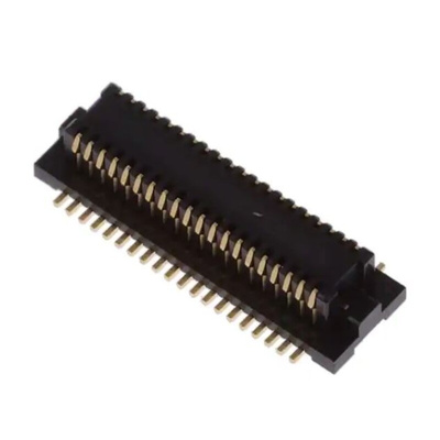 Hirose DF12 Series Straight Surface Mount PCB Socket, 40-Contact, 2-Row, 0.5mm Pitch, Solder Termination