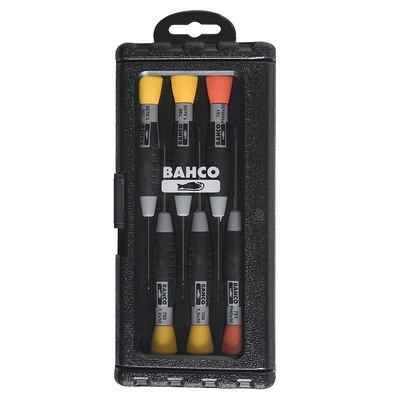 Bahco Precision Phillips, Slotted Screwdriver Set 6 Piece