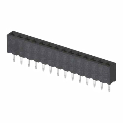 HARWIN M22 Series Straight Through Hole Mount PCB Socket, 14-Contact, 1-Row, 2mm Pitch, Solder Termination