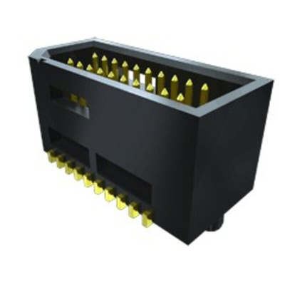 Samtec TEMS Series Straight PCB Mount PCB Socket, 50-Contact, 2-Row, 0.8mm Pitch, SMT Termination