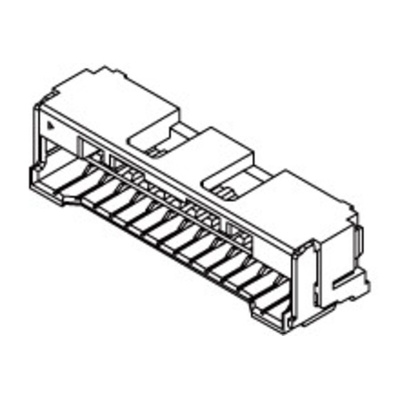 Molex CLIK-Mate Series Right Angle Surface Mount PCB Socket, 10-Contact, 1-Row, 1.5mm Pitch, Crimp Termination