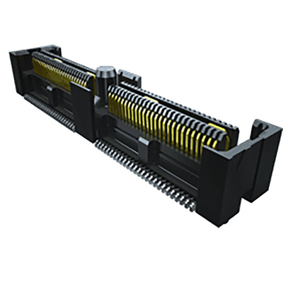 Samtec QFS Series Right Angle Surface Mount PCB Socket, 52-Contact, 2-Row, 0.635mm Pitch, Solder Termination