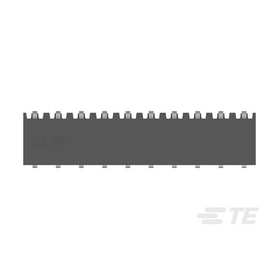TE Connectivity AMPMODU Series Straight Through Hole Mount PCB Socket, 20-Contact, 2-Row, 2mm Pitch, Solder Termination