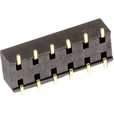 Wurth Elektronik WR-PHD Series Vertical Surface Mount PCB Socket, 10-Contact, 2-Row, 2.54 Pitch, SMT Termination
