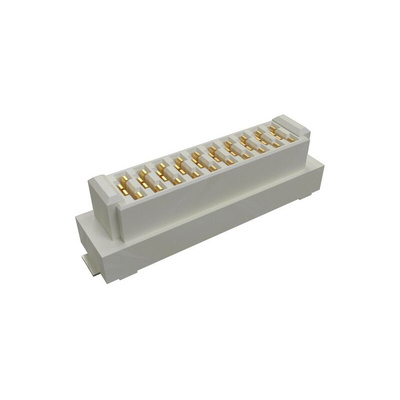 Amphenol Communications Solutions PowerStak Series Vertical Surface Mount PCB Socket, 10-Contact, 1-Row, Solder