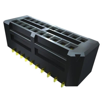 Samtec SEMS Series Straight Surface Mount PCB Socket, 20-Contact, 2-Row, 0.8mm Pitch