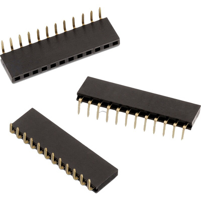 Wurth Elektronik WR-PHD Series Angled PCB Socket, 5-Contact, 1-Row, 2.54mm Pitch