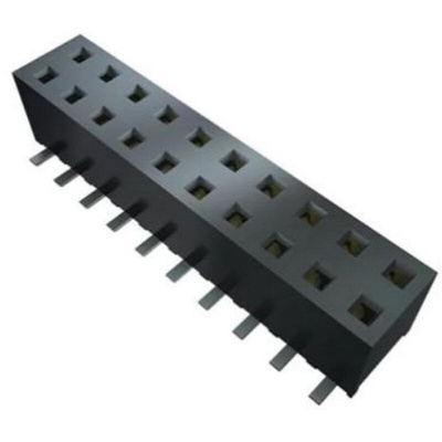 Samtec SSM Series PCB Socket, 6-Contact, 2-Row, 2.54mm Pitch