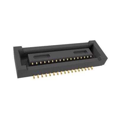 Amphenol Communications Solutions BergStak Series PCB Mount PCB Connector, 34-Contact, 2-Row, 0.4mm Pitch, Pin