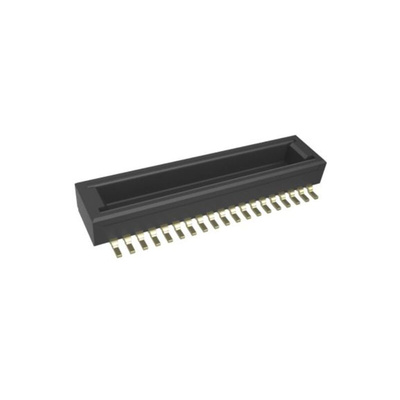 Amphenol Communications Solutions BergStak Series PCB Mount PCB Connector, 34-Contact, 2-Row, 0.4mm Pitch, Pin