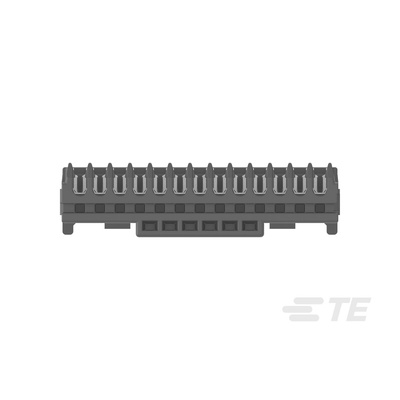 TE Connectivity MICRO CT Series Straight Cable Mount, IDC PCB Socket, 13-Contact, 1-Row, 1.2mm Pitch, IDC Termination