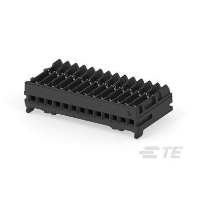TE Connectivity MICRO CT Series Straight Cable Mount, IDC PCB Socket, 13-Contact, 1-Row, 1.2mm Pitch, IDC Termination