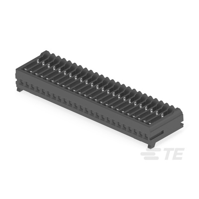 TE Connectivity MICRO CT Series Straight Cable Mount, IDC PCB Socket, 24-Contact, 1-Row, 1.2mm Pitch, IDC Termination