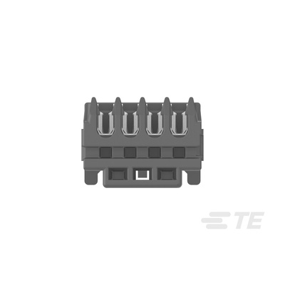 TE Connectivity MICRO CT Series Straight Cable Mount, IDC PCB Socket, 4-Contact, 1-Row, 1.2mm Pitch, IDC Termination