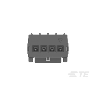 TE Connectivity MICRO CT Series Straight Cable Mount, IDC PCB Socket, 4-Contact, 1-Row, 1.2mm Pitch, IDC Termination