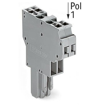 Wago 769 Series Straight PCB Mount PCB Socket, 2-Contact, 5mm Pitch, Cage Clamp Termination