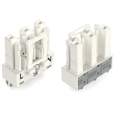 Wago 770 Series Straight PCB Mount PCB Socket, 3-Contact, 1-Row, 10mm Pitch, Cage Clamp Termination