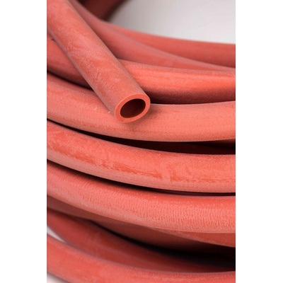 Saint Gobain Fluid Transfer Versilon™ GSR (Rubber) Flexible Tubing, Opaque Red, 6mm External Diameter, 25m Long, Tubes