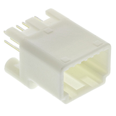 TE Connectivity MULTILOCK 025 Series Straight Through Hole Mount PCB Socket, 12-Contact, 2-Row, 2.2mm Pitch, Solder