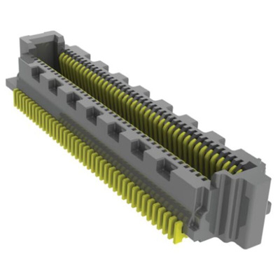 Samtec SS4 Series Straight Surface Mount PCB Socket, 100-Contact, 2-Row, 0.4mm Pitch, Solder Termination