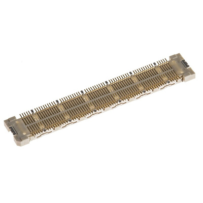 Hirose FunctionMAX FX10 Series Straight Surface Mount PCB Socket, 12, 120-Contact, 2-Row, 0.5mm Pitch, Solder