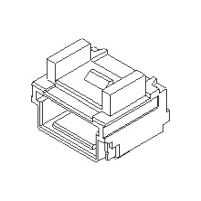 Molex Right Angle Surface Mount PCB Socket, 3-Contact, 1-Row, 1mm Pitch, Solder Termination