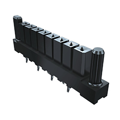 Samtec IPBS Series Straight Through Hole Mount PCB Socket, 4-Contact, 2-Row, 4.19mm Pitch, Solder Termination
