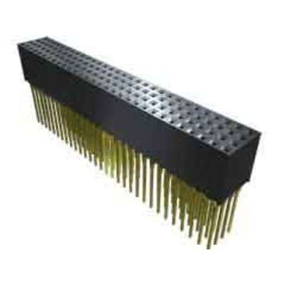 Samtec PTHF Series Straight Through Hole Mount PCB Socket, 520-Contact, 4-Row, 2mm Pitch, Solder Termination