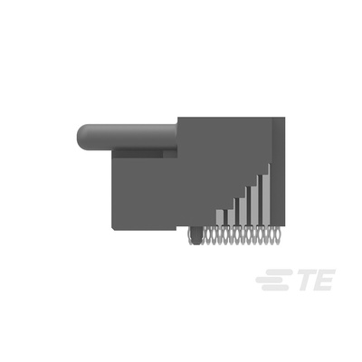 TE Connectivity Multi-Beam Series Right Angle Through Hole Mount PCB Socket, 34-Contact, 5-Row, 2mm Pitch, Press-Fit