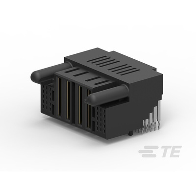 TE Connectivity Multi-Beam Series Right Angle Through Hole Mount PCB Socket, 34-Contact, 5-Row, 2mm Pitch, Press-Fit