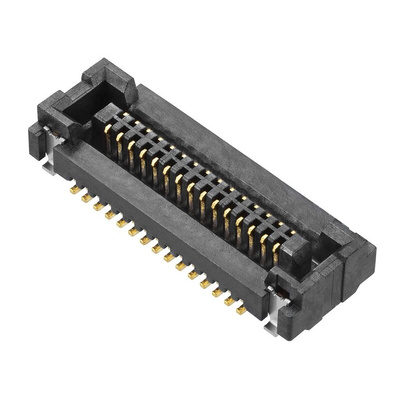 Molex FSB3 Series Vertical Surface Mount PCB Socket, 30-Contact, 2-Row, 0.4mm Pitch