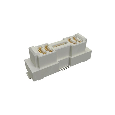 Amphenol Communications Solutions ComboStak Series Vertical Surface Mount PCB Socket, 14-Contact, 2-Row, Solder
