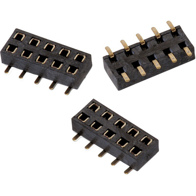 Wurth Elektronik WR-PHD Series Straight PCB Socket, 10-Contact, 2-Row, 2mm Pitch