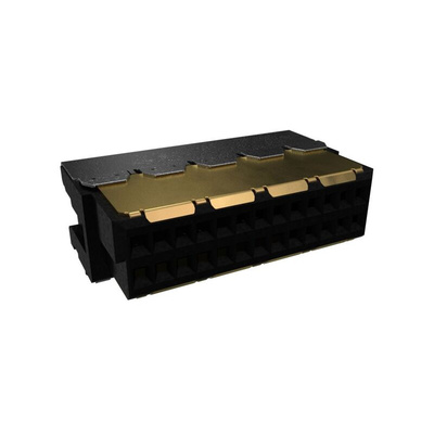Amphenol Communications Solutions Minitek Microspeed Series Surface Mount PCB Socket, 26-Contact, 2-Row, 1mm Pitch