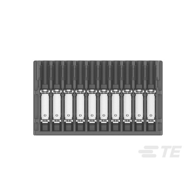 TE Connectivity MICRO CT Series Straight Cable Mount, IDC PCB Socket, 10-Contact, 1-Row, 1.2mm Pitch, IDC Termination