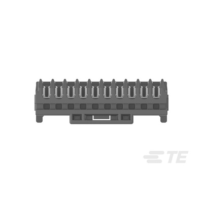 TE Connectivity MICRO CT Series Straight Cable Mount, IDC PCB Socket, 10-Contact, 1-Row, 1.2mm Pitch, IDC Termination