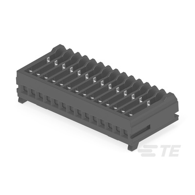 TE Connectivity MICRO CT Series Straight Cable Mount, IDC PCB Socket, 14-Contact, 1-Row, 1.2mm Pitch, IDC Termination