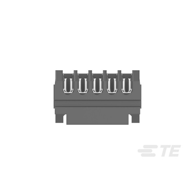 TE Connectivity MICRO CT Series Straight Cable Mount, IDC PCB Socket, 5-Contact, 1-Row, 1.2mm Pitch, IDC Termination