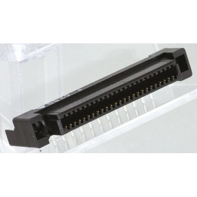 KEL Corporation 8800 Series Right Angle Through Hole Mount PCB Socket, 40-Contact, 2-Row, 2.54mm Pitch, Solder