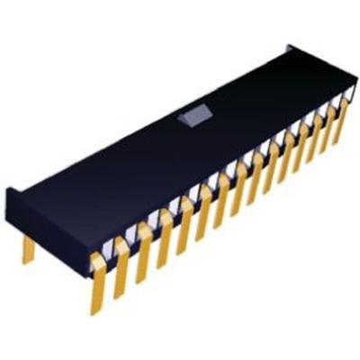 TE Connectivity AMPMODU MOD II Series Right Angle Through Hole Mount PCB Socket, 32-Contact, 2-Row, 2.54mm Pitch,