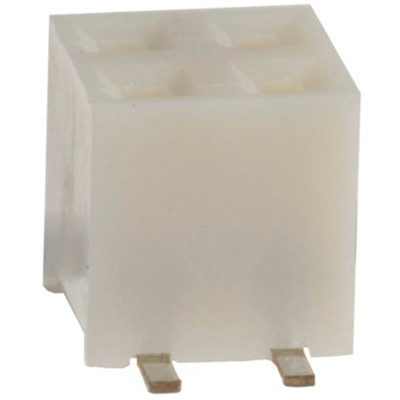 Hirose A3 Series Straight Surface Mount PCB Socket, 4-Contact, 2-Row, 2mm Pitch, Solder Termination