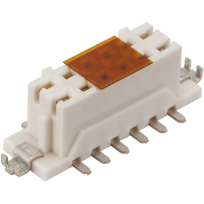 Hirose DF11 Series Straight Surface Mount PCB Socket, 28-Contact, 2-Row, 2mm Pitch, Solder Termination
