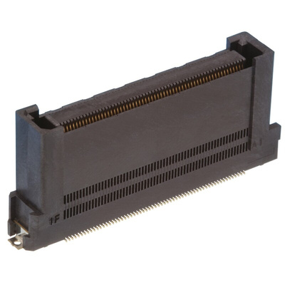 Hirose FunctionMAX FX20 Series Straight Surface Mount PCB Socket, 100-Contact, 2-Row, 0.5mm Pitch, Solder Termination