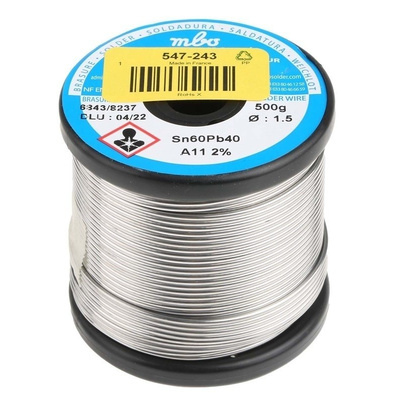 MBO 1.5mm Wire Lead solder, +183°C Melting Point