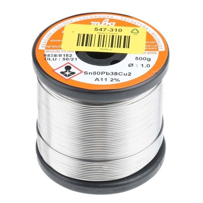 MBO 1mm Wire Lead solder, +183°C Melting Point