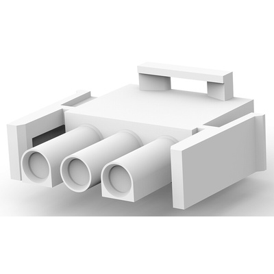 TE Connectivity, Universal MATE-N-LOK Male Connector Housing, 6.35mm Pitch, 3 Way, 1 Row